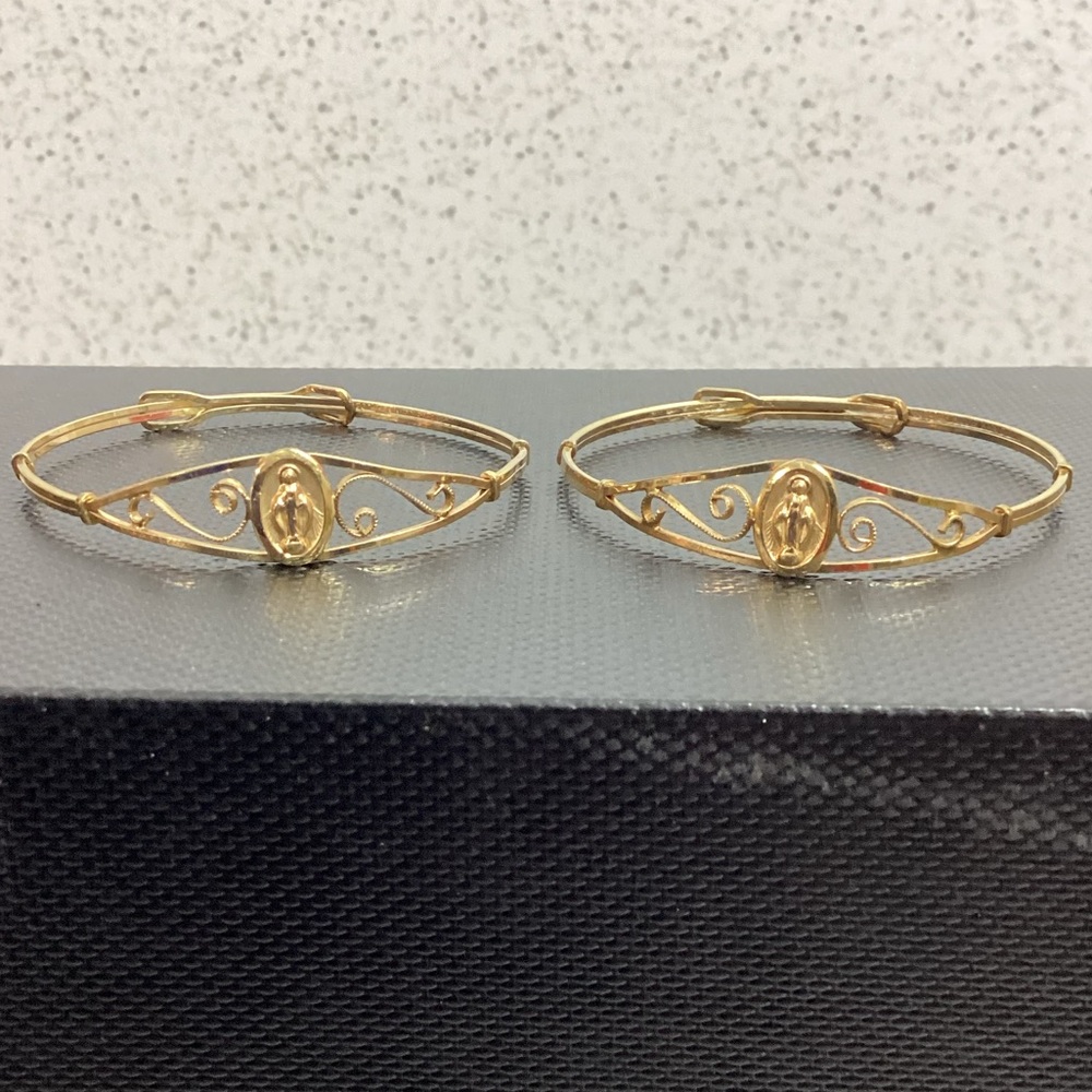 Gold-filled infant/child’s bracelets - set of 2.